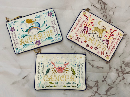 Horoscope cosmetic/accessories pouch